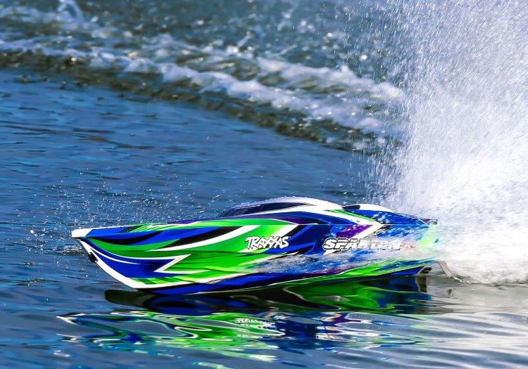 Traxxas Spartan-SR BL TQi TSM Self-Righting Utan Batteri & Laddare Grön - 8