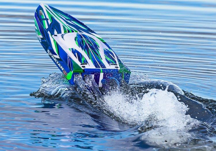 Traxxas Spartan-SR BL TQi TSM Self-Righting Utan Batteri & Laddare Grön - 6