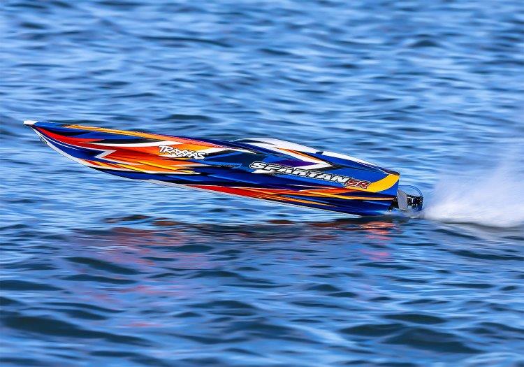 Traxxas Spartan-SR BL TQi TSM Self-Righting Utan Batteri & Laddare Orange - 7
