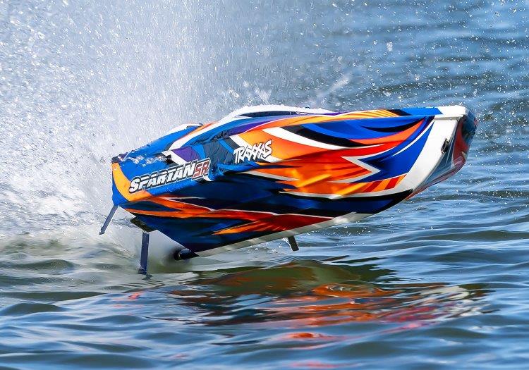 Traxxas Spartan-SR BL TQi TSM Self-Righting Utan Batteri & Laddare Röd - 5