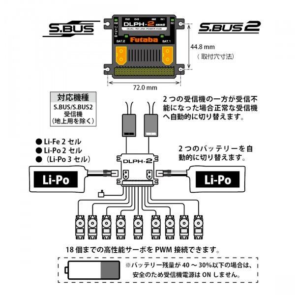 Futaba Länk-enhet S.Bus Decoder Dubbla RX & Dubbla Batterier - 4