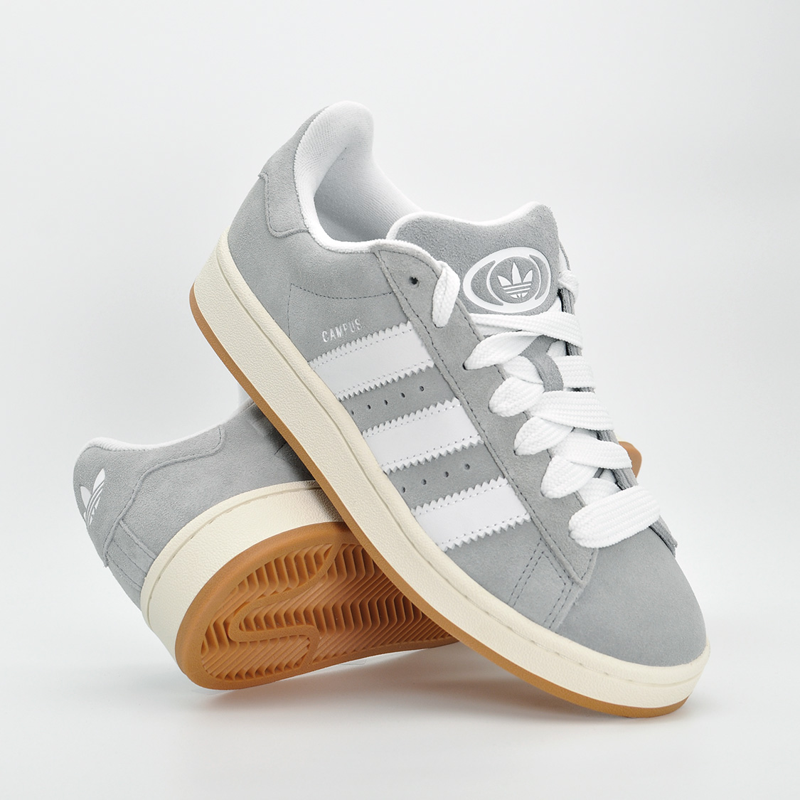 Adidas campus grey three white online