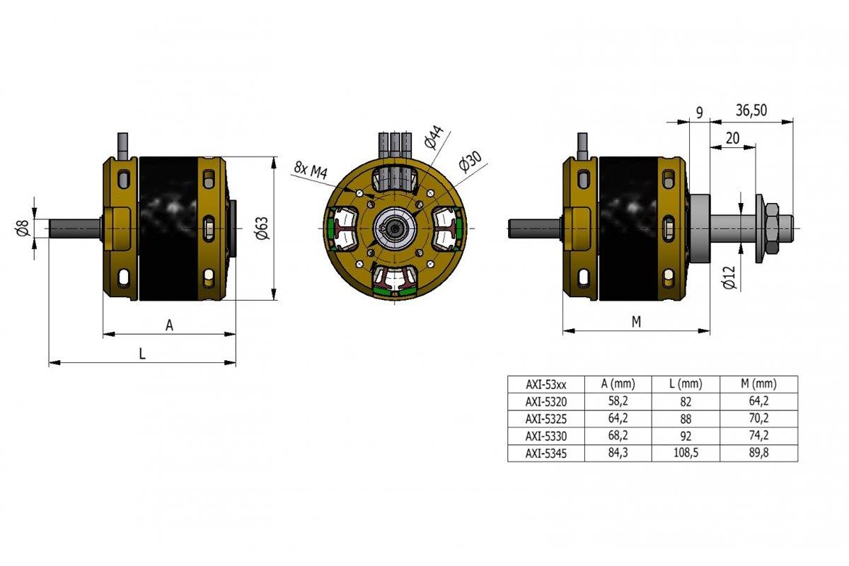 AXI 5330/F3A V3 brushless - 5
