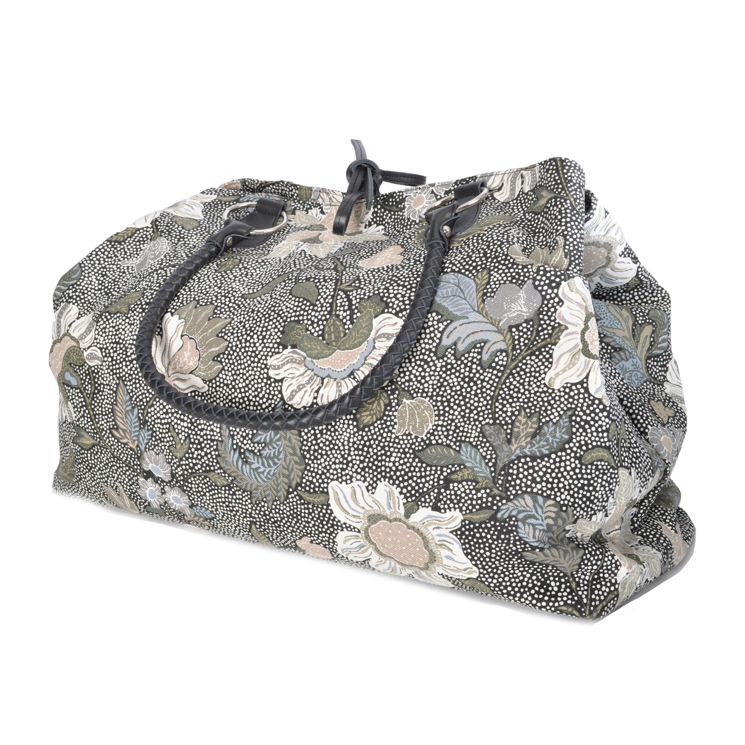 Weekend Bag | Flower Linen Collection | Denim Blue Ceannis