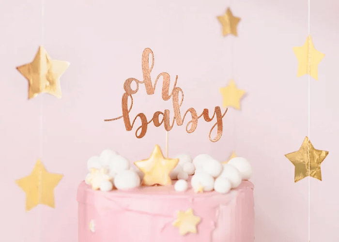 Cake topper Oh Baby Roséguld - 2