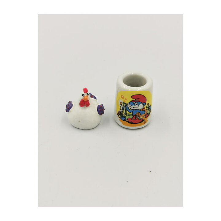Muut Second Hand- Smurf Miniature Jar Vintage