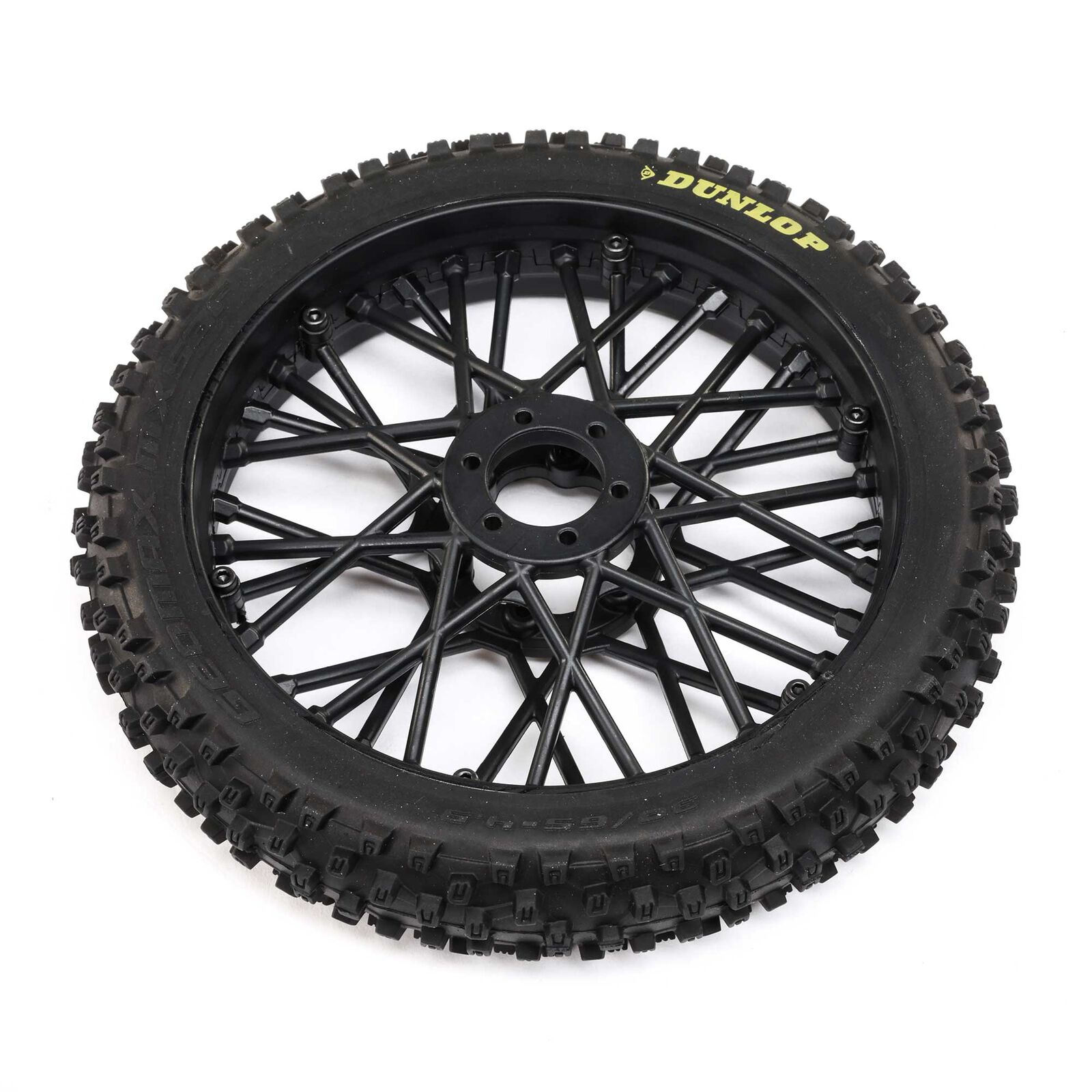 Losi LOS46004 Dunlop MX53 Front Tire Mounted, Black: Promoto-MX