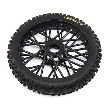 Losi LOS46004 Dunlop MX53 Front Tire Mounted, Black: Promoto-MX