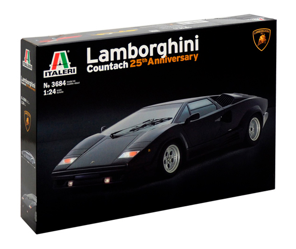 Italeri Modellbil Lamborghini Countach 25t, Skala 1:24