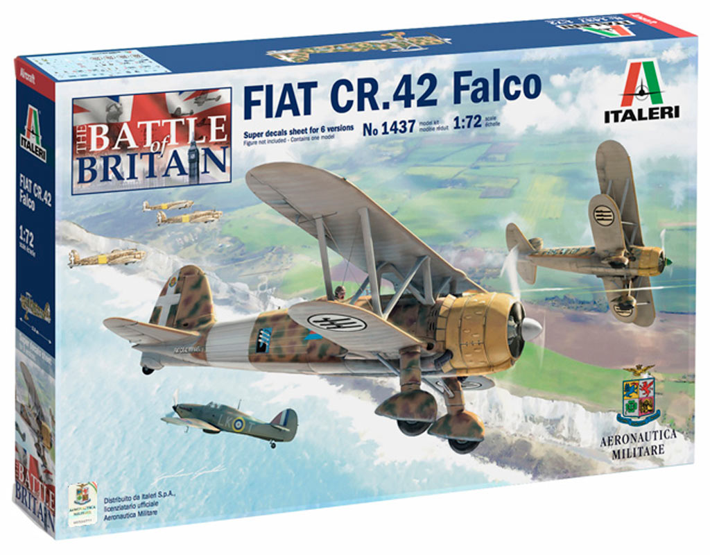 Italeri Modellflyg Fiat CR.42 Falco, Skala 1:72