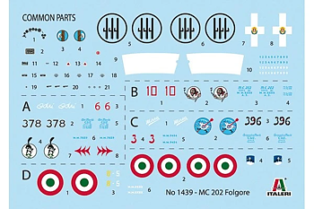 Italeri Modellflygplan Italienskt Stridsflygplan  MC.202 Folgore