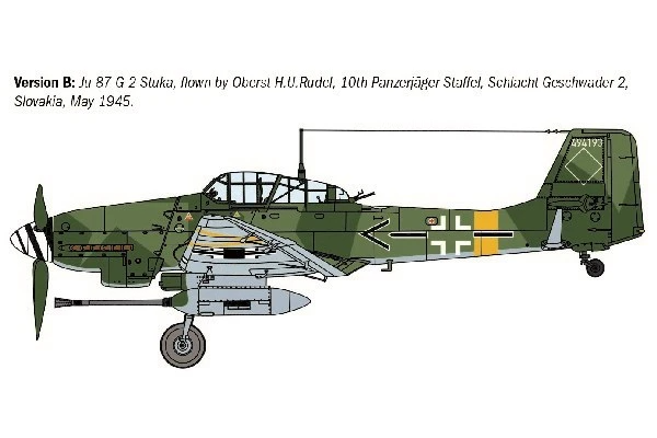 Italeri Modellflygplan Ju 87 G-2 Kanonenvogel - 4