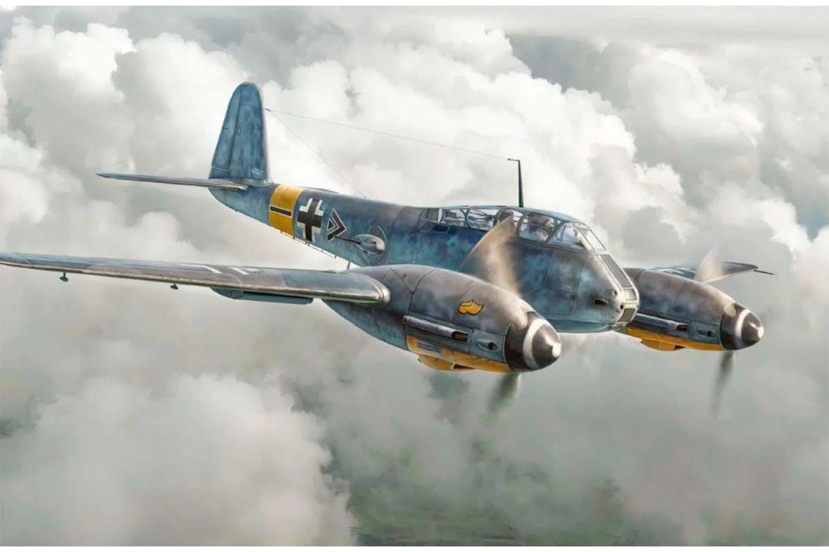 Italeri Modellflygplan Messerschmitt Me 410-A1 Hornisse - 7