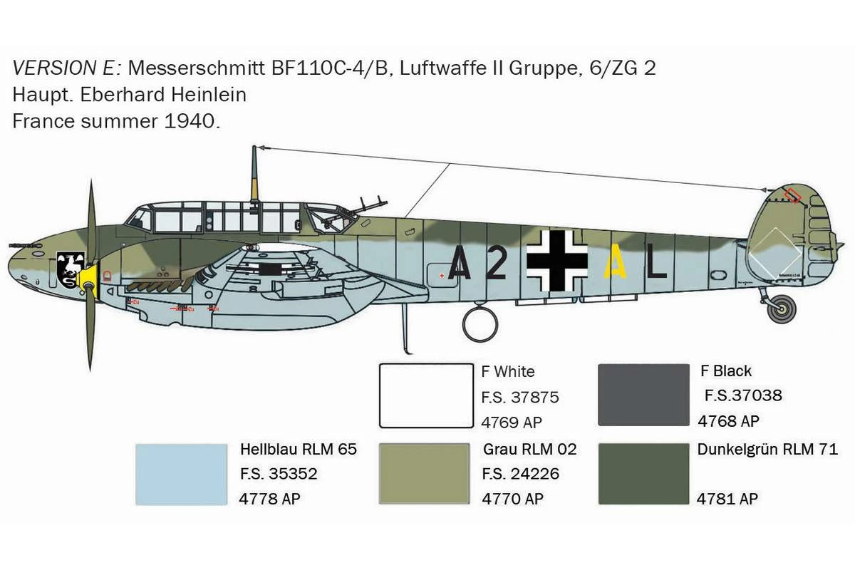 Italeri Modellflyg BF-110C Zerstörer - 2