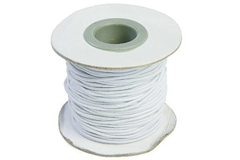 Pearl n Fun Elastisk Tråd Vit 1,2mm x25 m