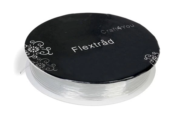 Pearl n Fun Flextråd 0,8mm x 8 m, Klar