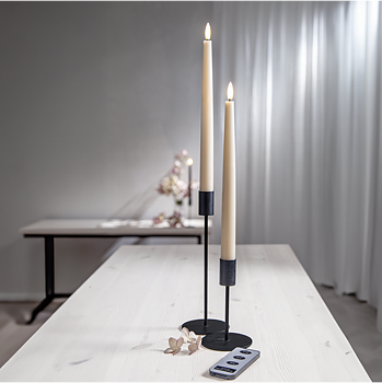 Batterilampe Anticlock Beige LED 2-p Star Trading