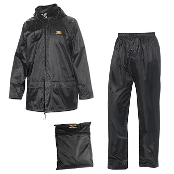 Regnställ  black polyester & PVC coating Jacka & Byxor  - Fladen 