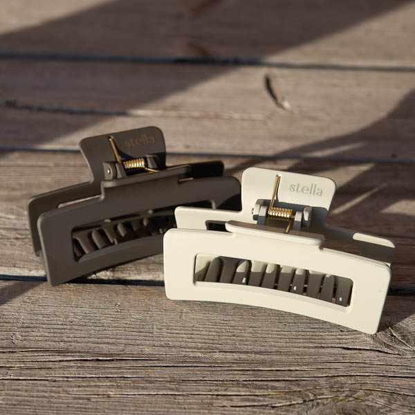 Stella Details - Tilde Stor Hårklämma Khaki 10,5 cm - 3