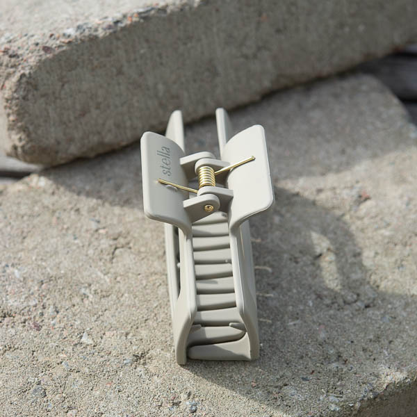 Stella Details - Tilde Stor Hårklämma Khaki 10,5 cm - 6