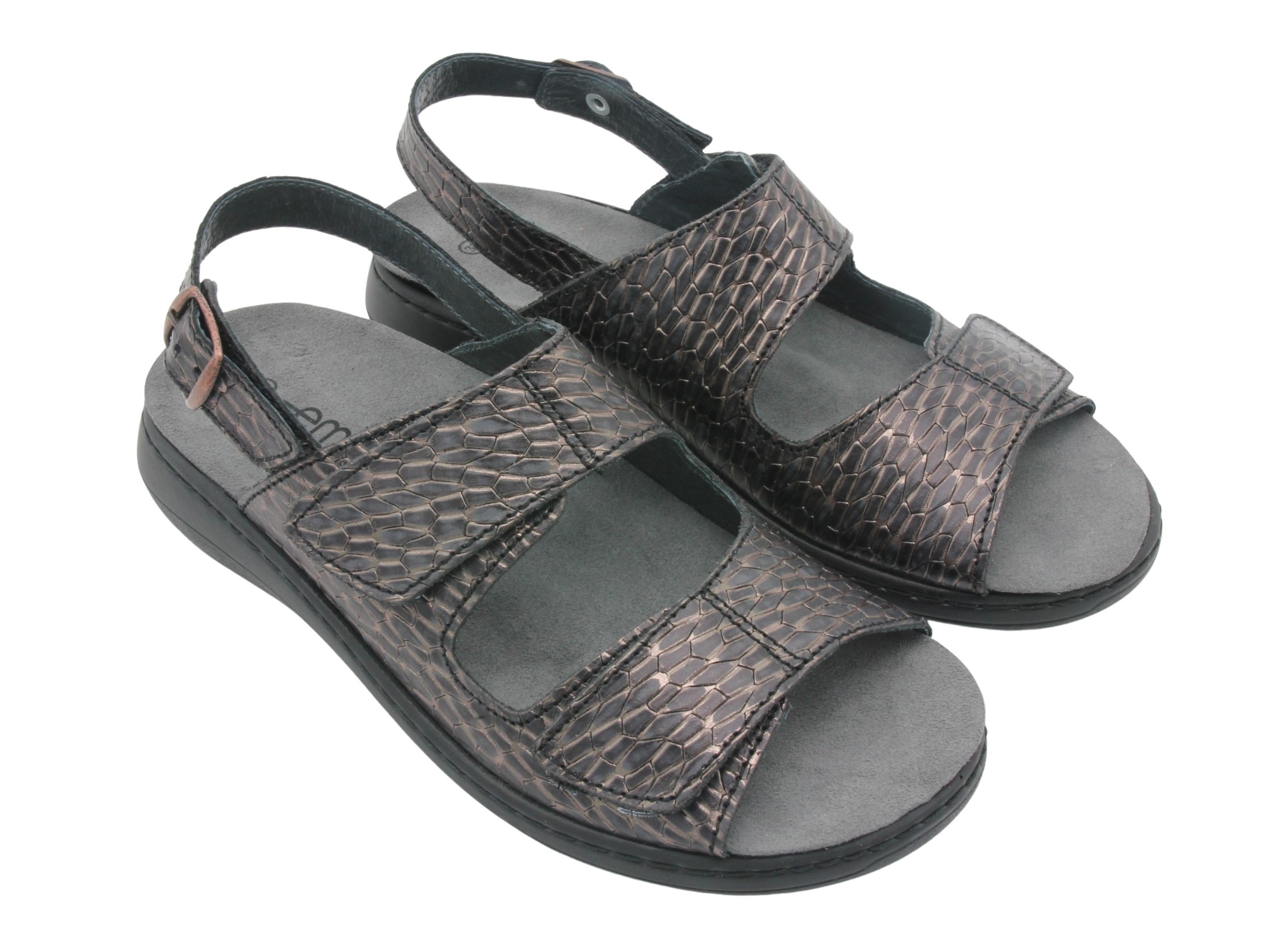 Damsandal Caiman Svart - ergoflex - 2