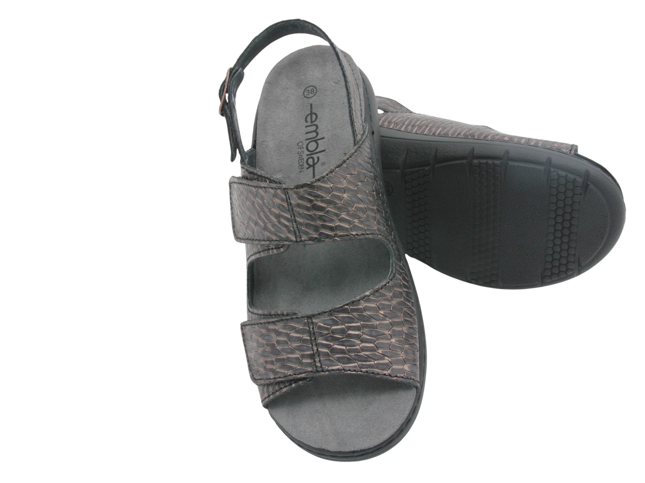 Damsandal Caiman Svart - ergoflex - 3