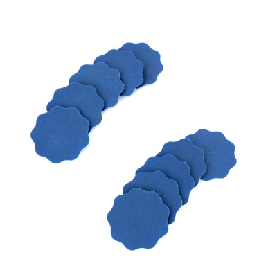 10 x Superfine scalloped 2000 grit pads 32mm (velcro)