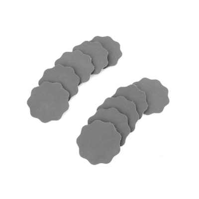 10 x Superfine scalloped 2500 grit pads 32mm (velcro)
