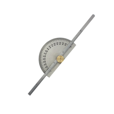 Depth gauge with protractor