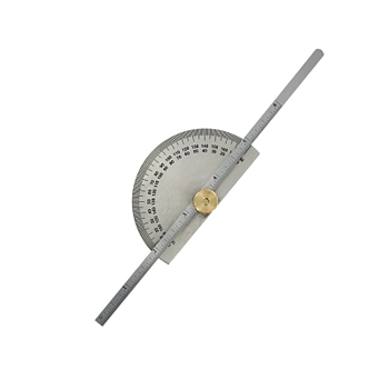 Depth gauge with protractor