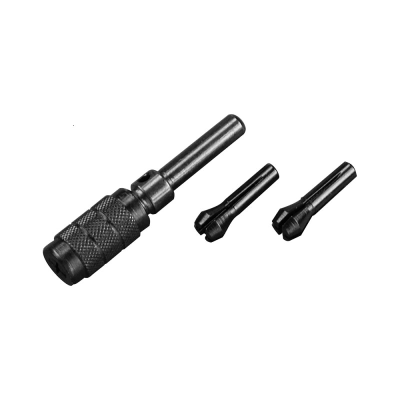 Pin chuck set with 3 collets