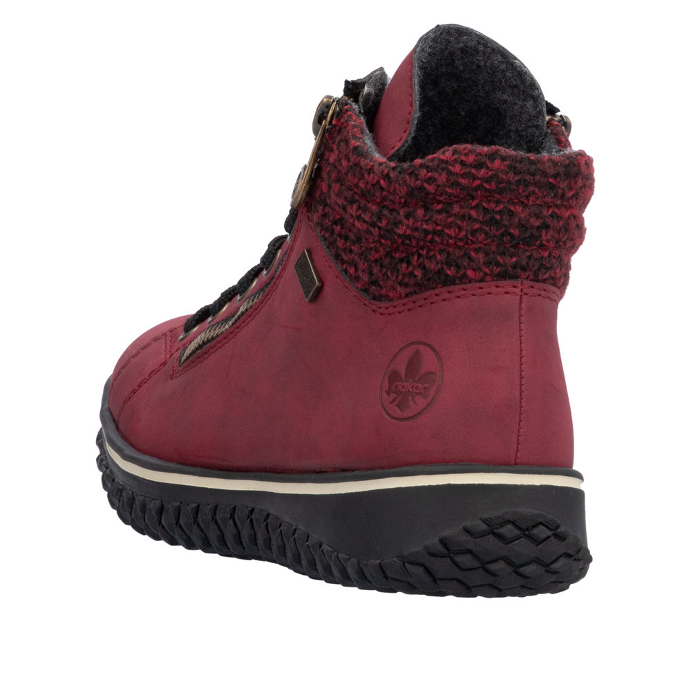 Rieker Damboots Varmfodrad Röd - 3