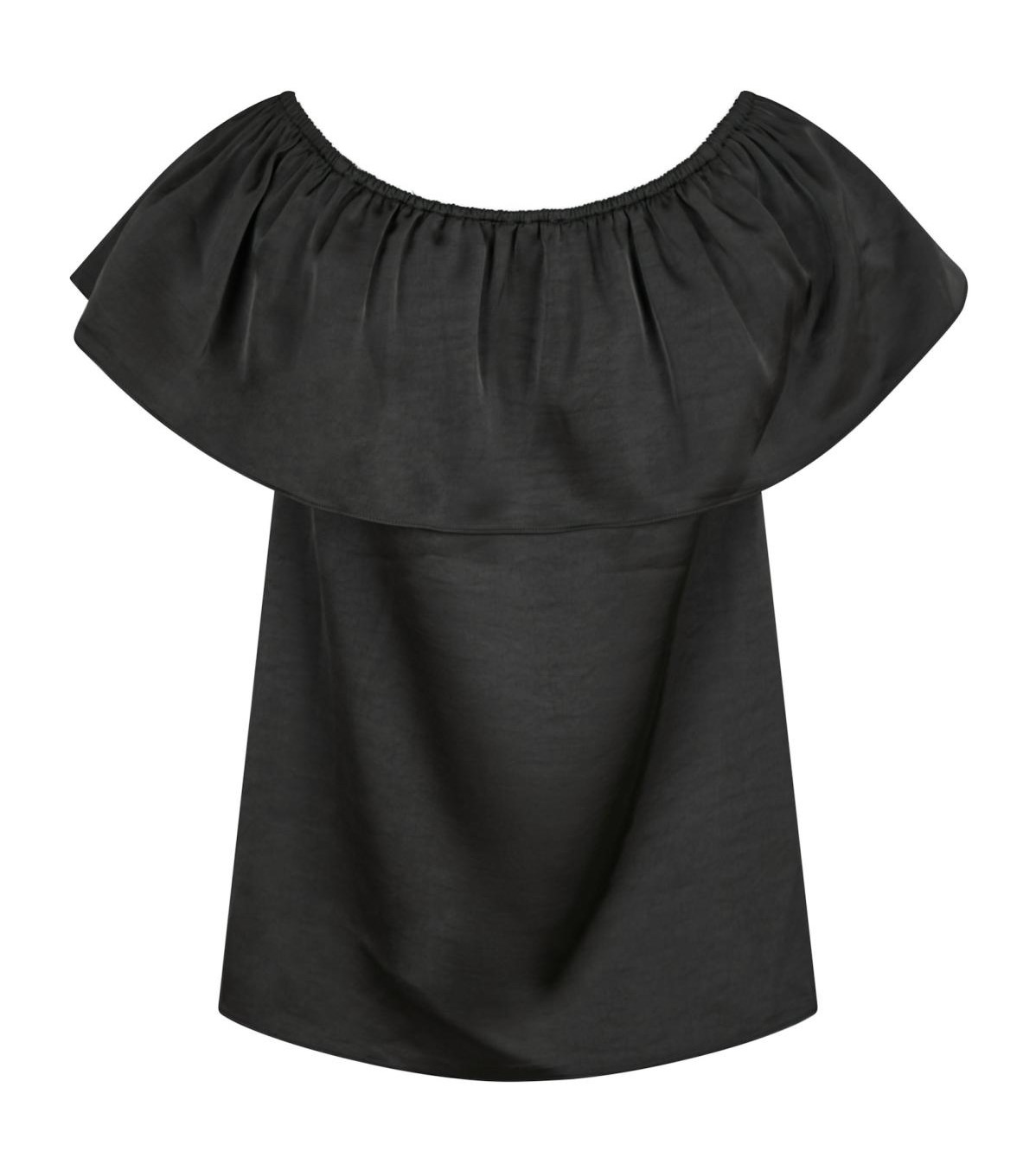 Neo Noir Kris Heavy Sateen Top, Black - 2