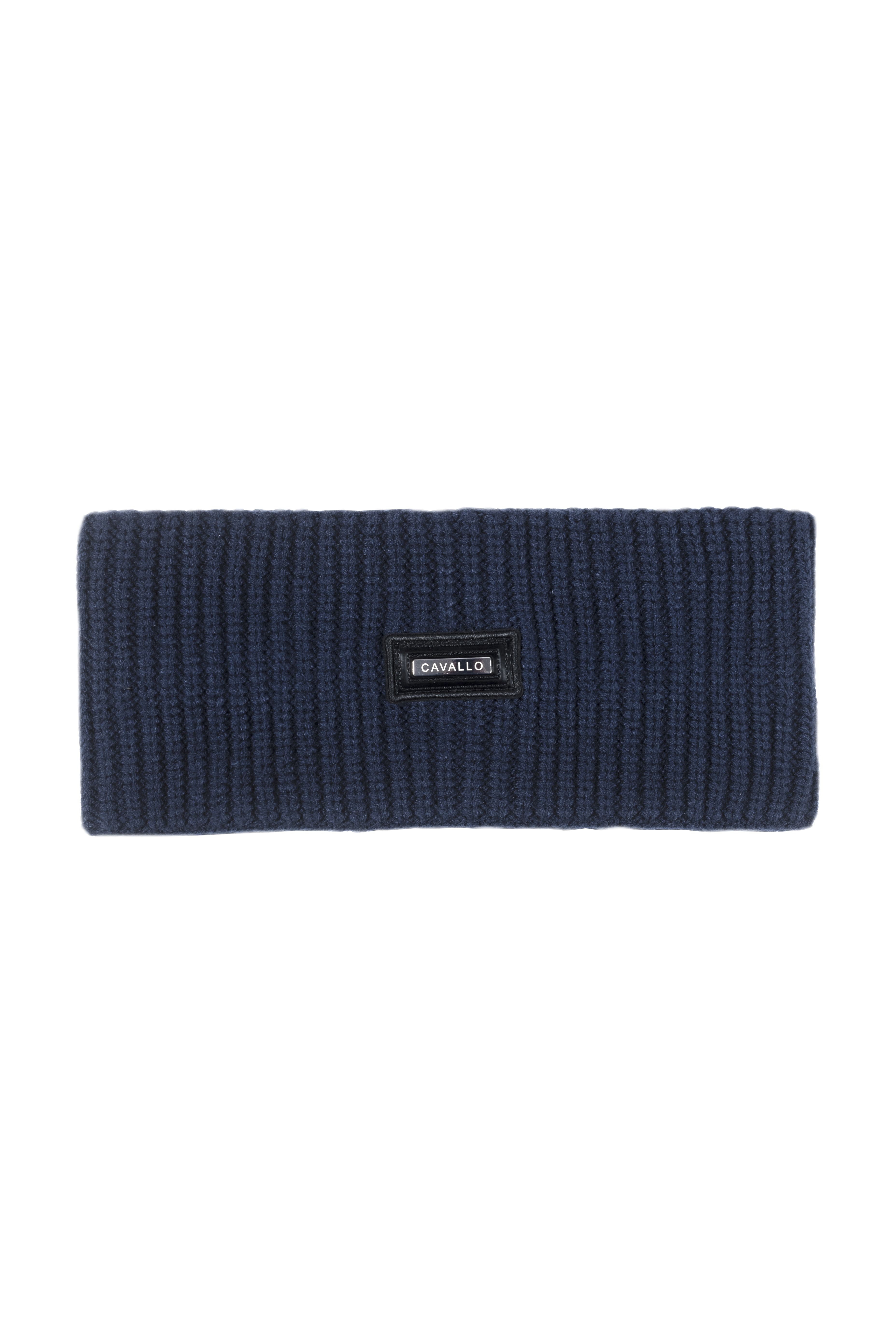 CAVALMATTIE Knitted Headband - Dark Blue 