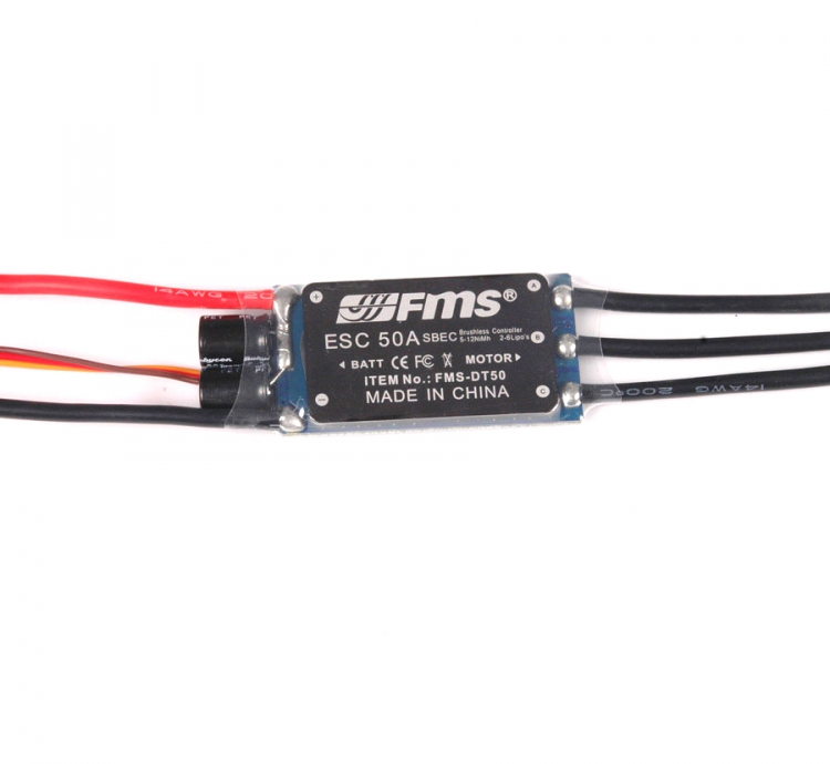 FMS Hastighetsregulator borstlös 50A 4A BEC 64mm F-16V1