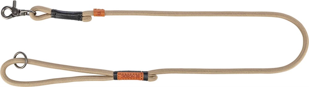 Trixie Be Nordic Koppel Small - Medium Ø8mm x 100cm Sand/Svart  - 2