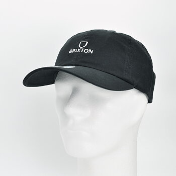 Brixton - Alpha NP LP Adjustable Hat Black/White Rinse