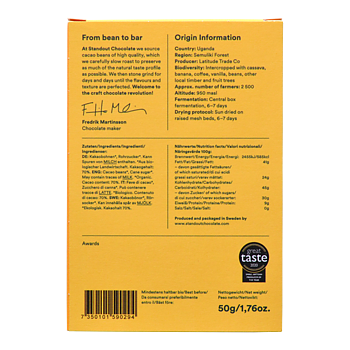 Standout Chocolate - Semuliki Forest - Uganda 70%