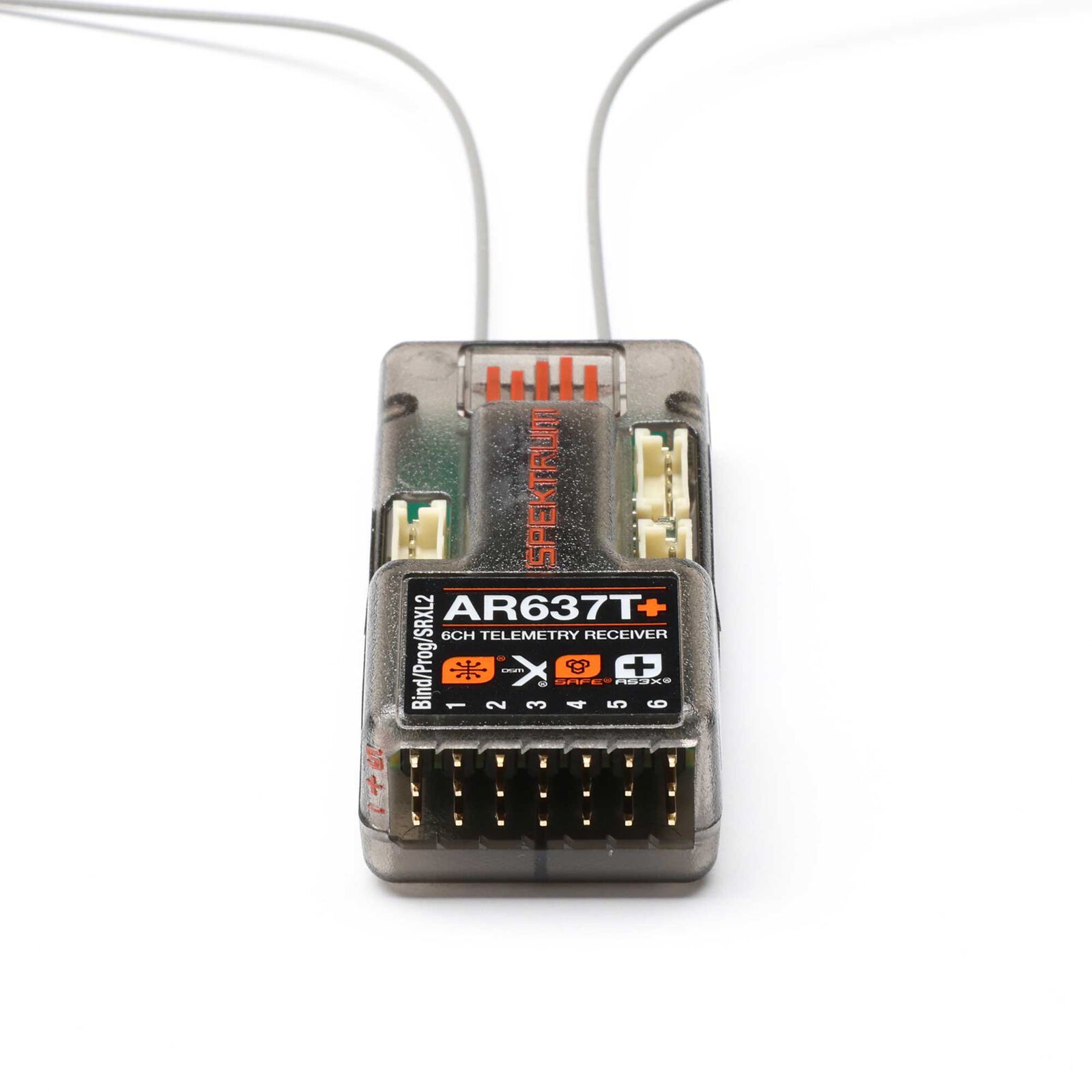 Spektrum AR637T+ DSMX 6-Channel AS3X+ & SAFE Telemetry Receiver - 5