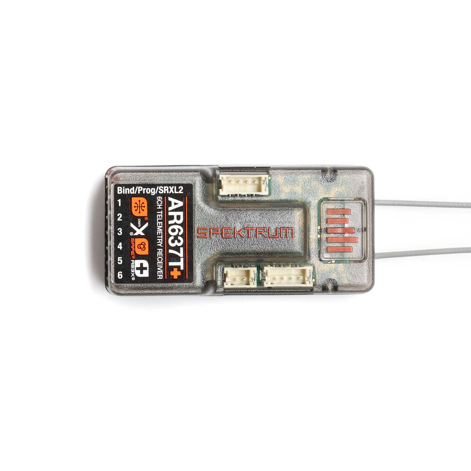 Spektrum AR637T+ DSMX 6-Channel AS3X+ & SAFE Telemetry Receiver - 3