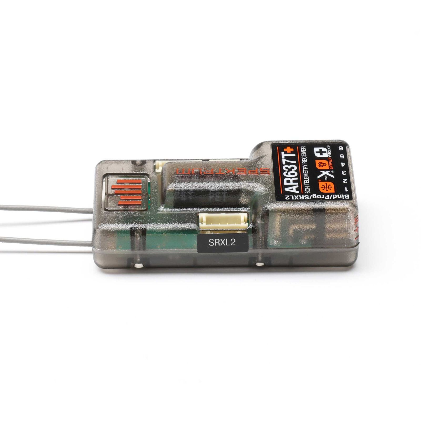 Spektrum AR637T+ DSMX 6-Channel AS3X+ & SAFE Telemetry Receiver - 4