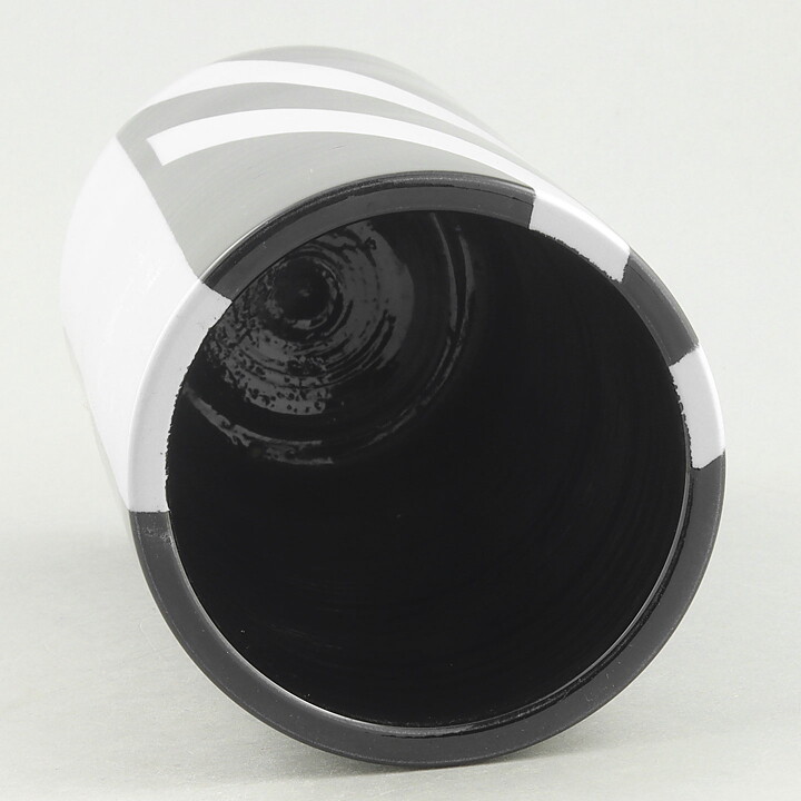 Rolf Sinnemark (1980s) Black/White Modern Vase 23 cm