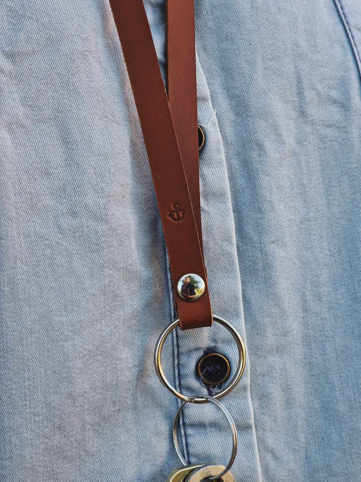 long leather keychain - 6
