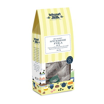 Swedish Fika Presentförpackad 16-Pack Tepåsar - Svart te
