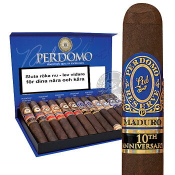 Perdomo Maduro Connoisseur Collection Giftpack 12 cigarrer Toro