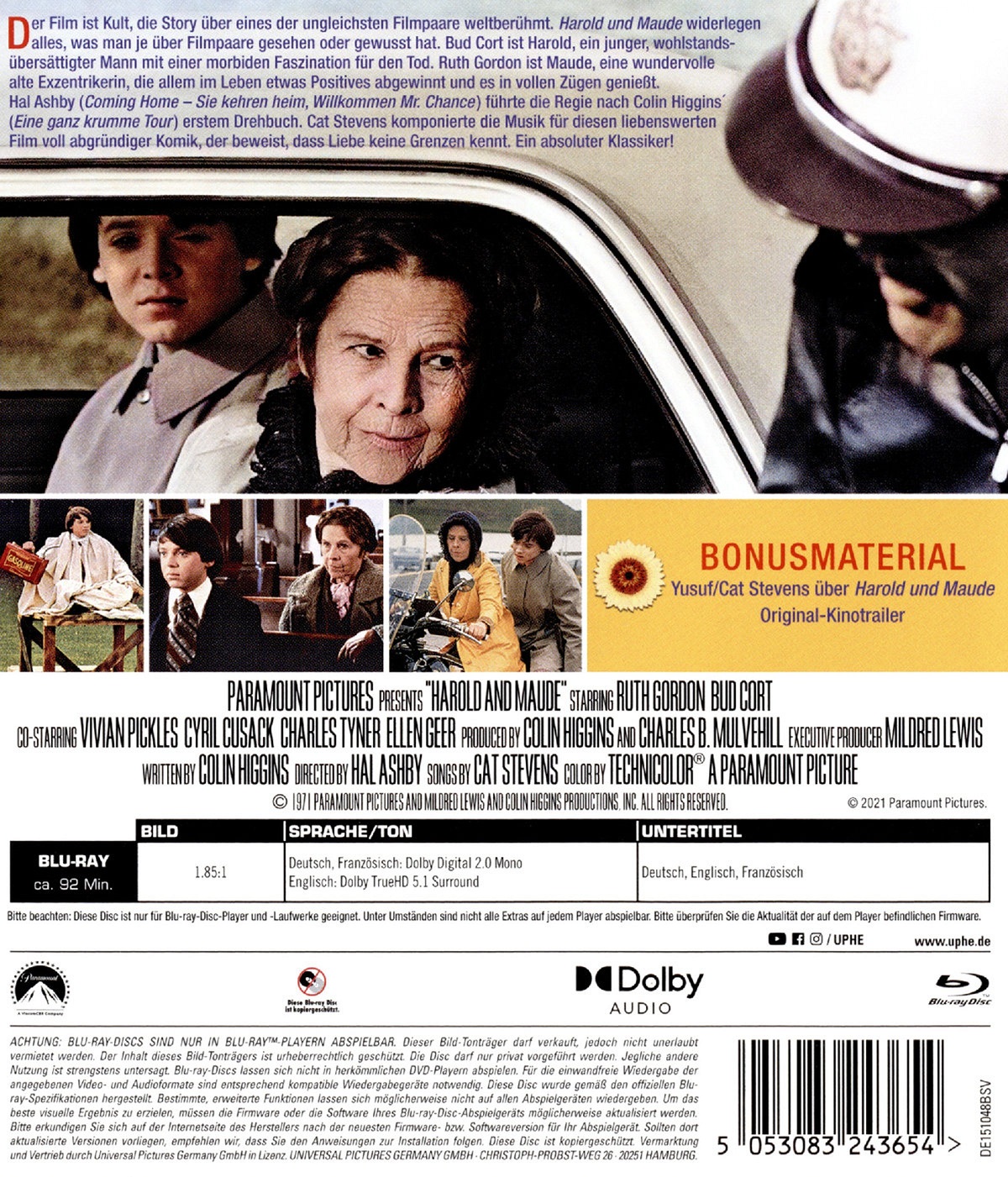 Harold And Maude (ej svensk text) (Blu-ray) - 2