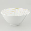Wilhelm Kåge (Surrea 1940) White Split Bowl with Golden Decor 20 cm