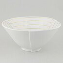 Wilhelm Kåge (Surrea 1940) White Split Bowl with Golden Decor 20 cm