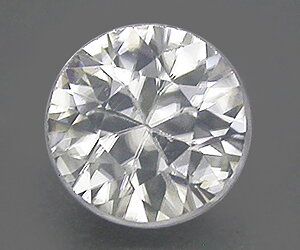 Impresionante circonita blanca natural de primera calidad con corte de diamante de 6 mm y 1,17 ct