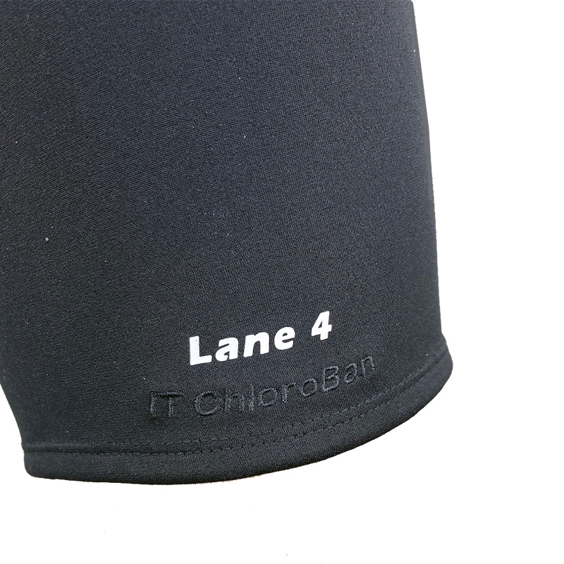 Men's Aron Elite black silicone Jammer swim trunks - Lane 4 - 6